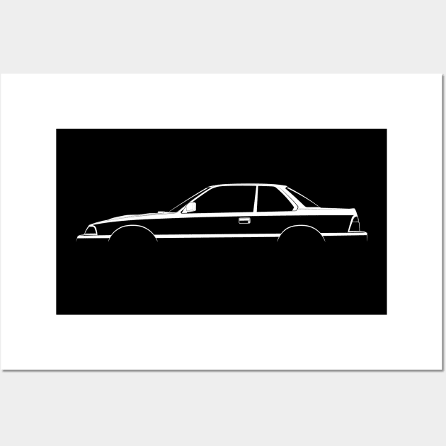 Honda Prelude (BA1) Silhouette Wall Art by Car-Silhouettes